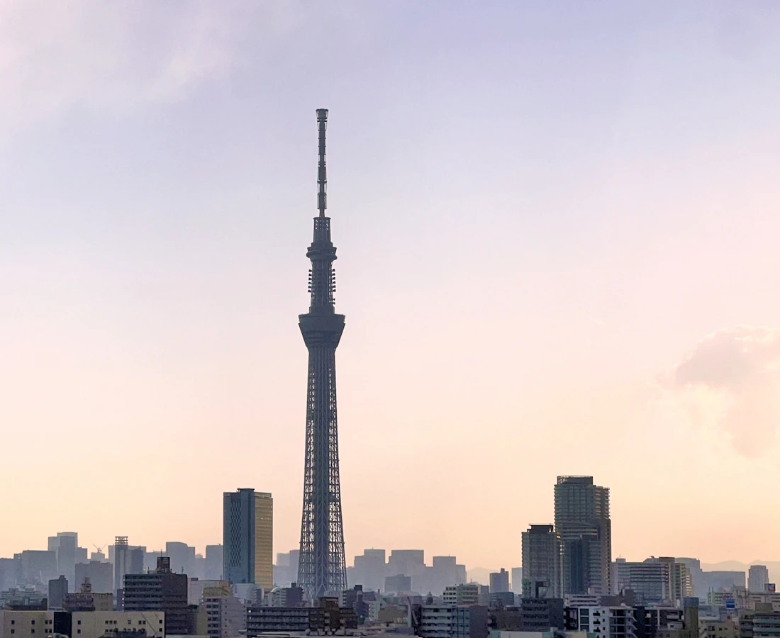 Tokyo Skytree above the city skyline